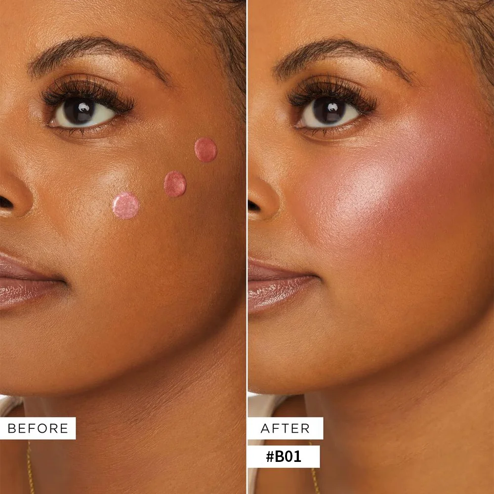 Wholesale Customizable Vegan Shimmer Cream Blush Hot Selling 3 Color Cheek Tint Waterproof Creamy Private Label Liquid Blush