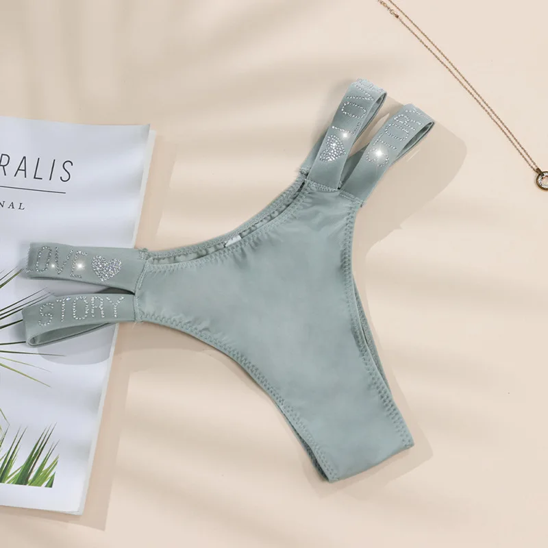 Sexy Women Triangle Padded Bra Push-up Throng Swimwear Bikini Solid White Black Blue Brown Swimsuit Bathing Suit