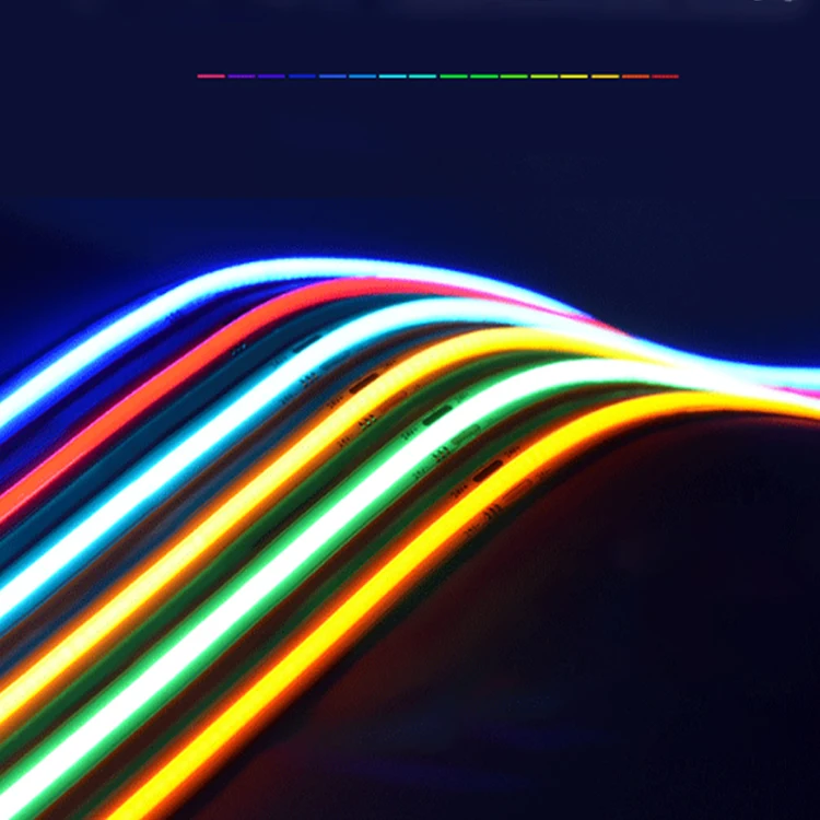 High Brightness  Flexible Led Strip Light  768Leds/M 720leds/m rgb  24V 12V 14W/M Cob Rgb Led Strip