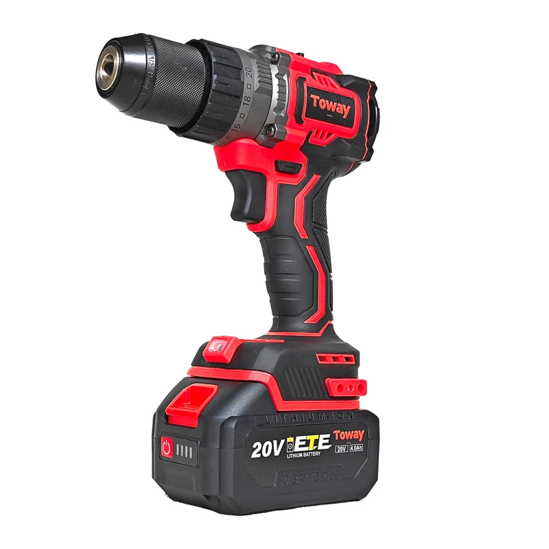 HD90 Cordless Drill Set 20V brushless lithium Electric Power Drill With Battery And Charger Drill Driver Bits Kit