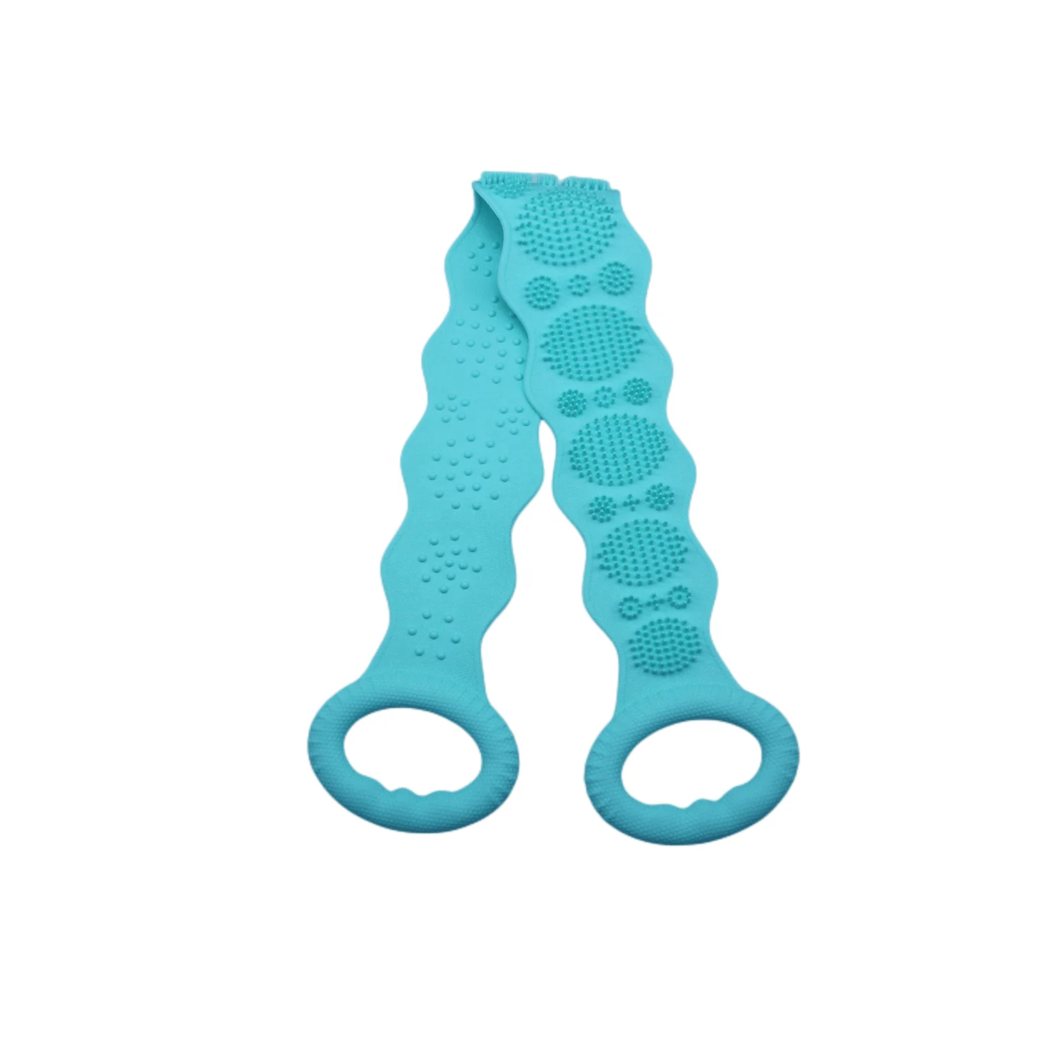 Customised Silicone Bath Scrub Towel Back Wash Scrub Novelty Back Brush Belt Easy To Clean Suitable For Shower