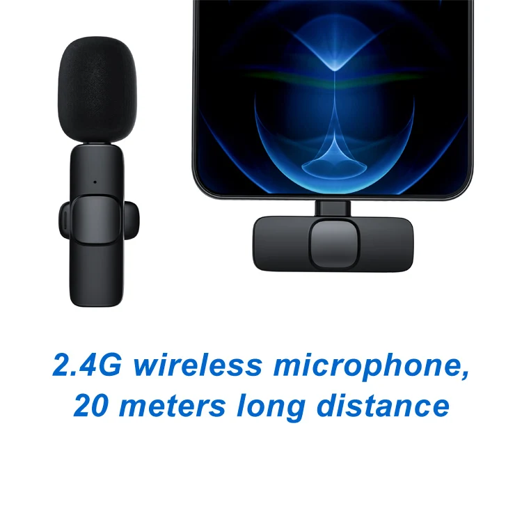 2.4g wireless mini microphone with noise cancelling mic