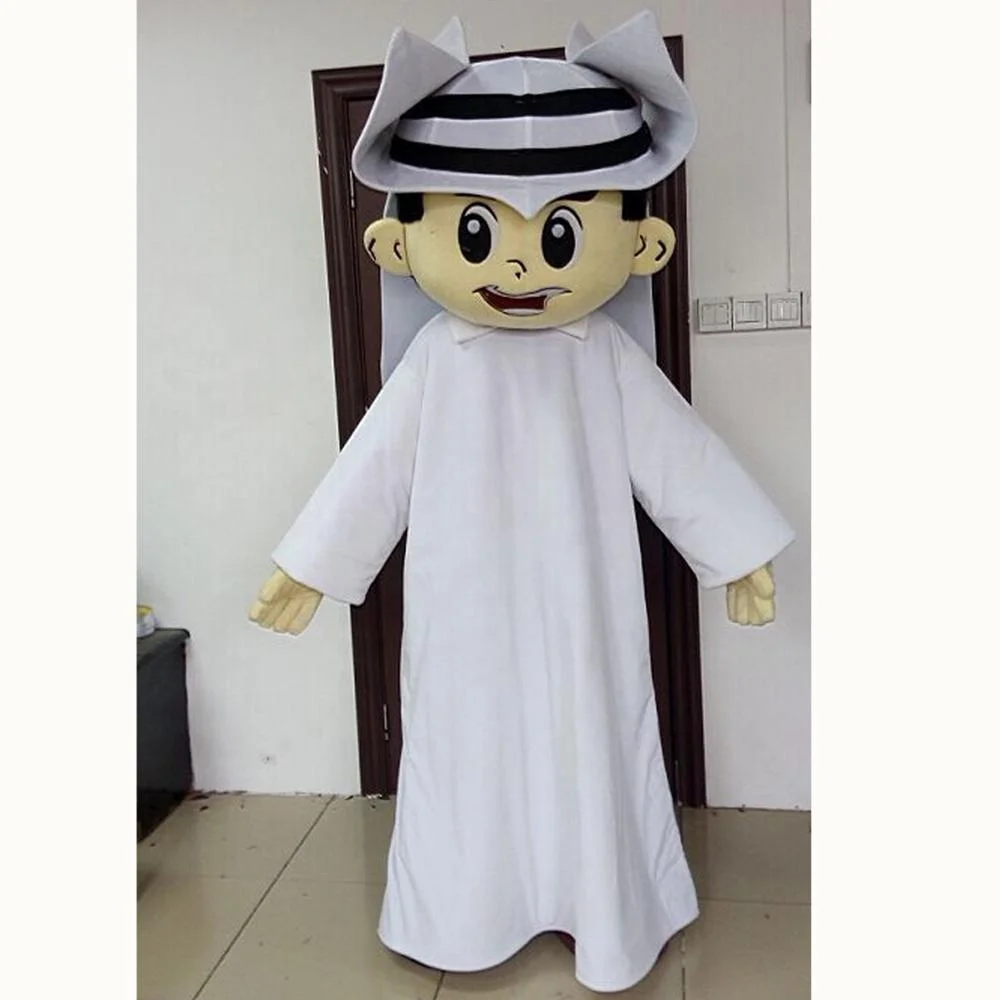 White arab boy character cartoon costume arab boy mascot costumes