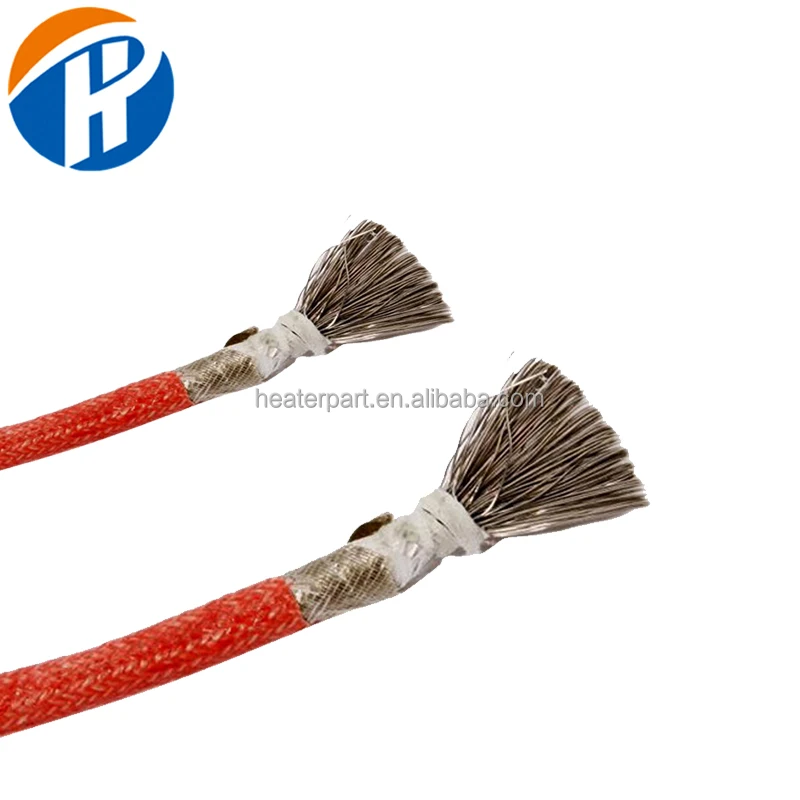 Chinese Manufacturer braided pure nickel Cable 500C 600C 800C Textile polyester braided copper Wires