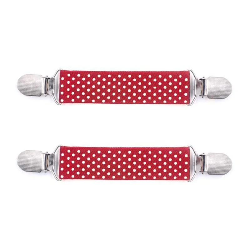 fashion custom dot design colorful mitten elastic clips for kids