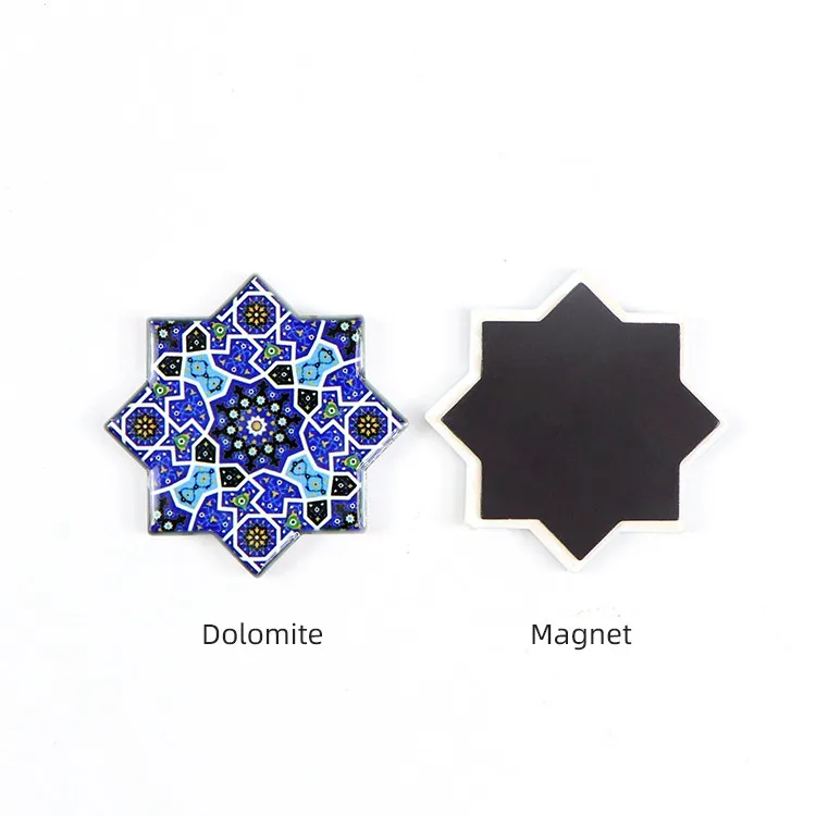 OEM customizable personalised  gifted crafted gear round china wholesale octagon fridge magnet souvenir sticker customised