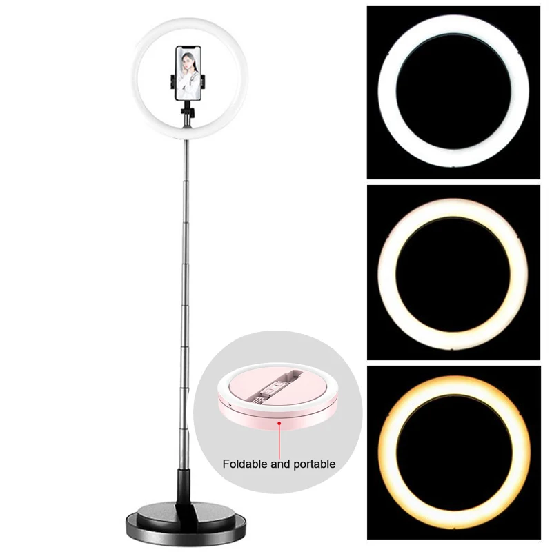 JUNNX Photography 12inch 170cm Tripod Fill Ringlight LED Video Makeup 12 Pouces Ring Lamp 12 inch ring light with tripod Stand
