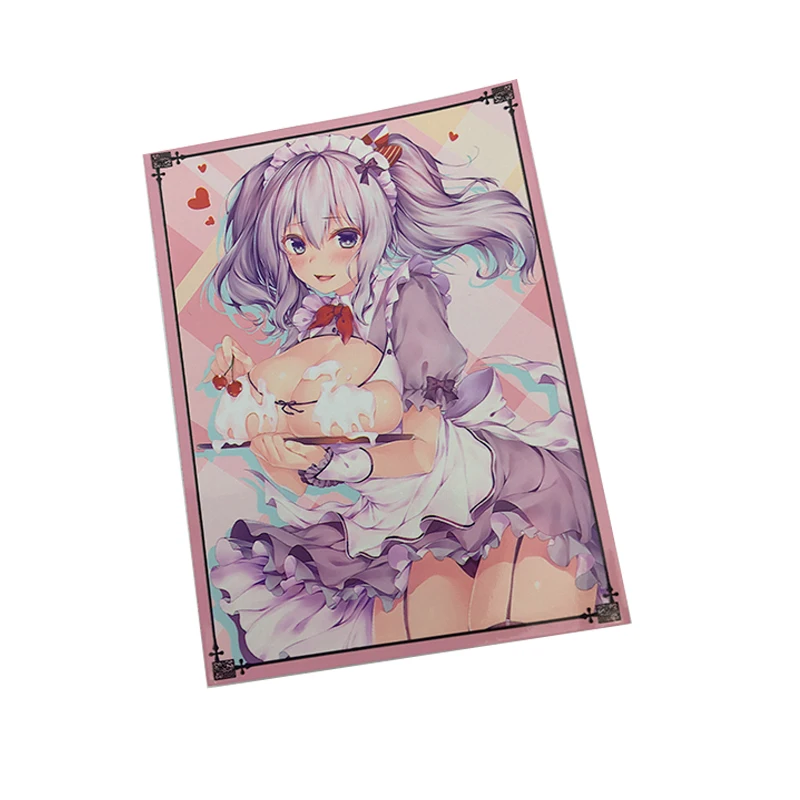 Custom japanese sexy girl board games card sleeves playing Card protector for board game
