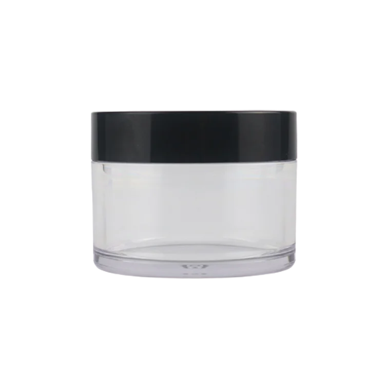 200g Plastic Petg Empty Clear Body Cosmetic Skin Care Cream Jar with Screw Cap