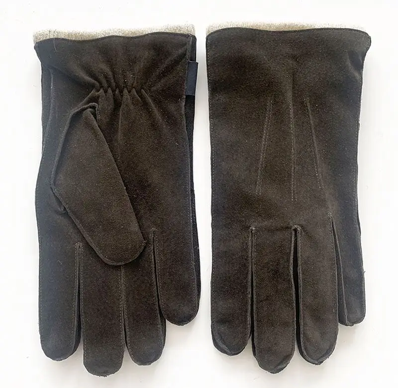 New arrival best prices fashion leather gloves Pakistan leather dress driving gloves with fleece lining black