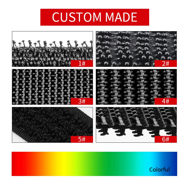 30mm 38mm 50mm Soft Material Garment Home Textile Usage Hook And Loop On One Side