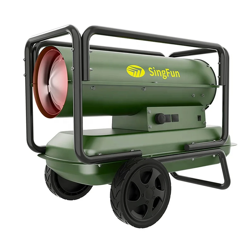 China Customize 20KW Diesel Heating Industrial Heaters Hot Air Blower For Garden