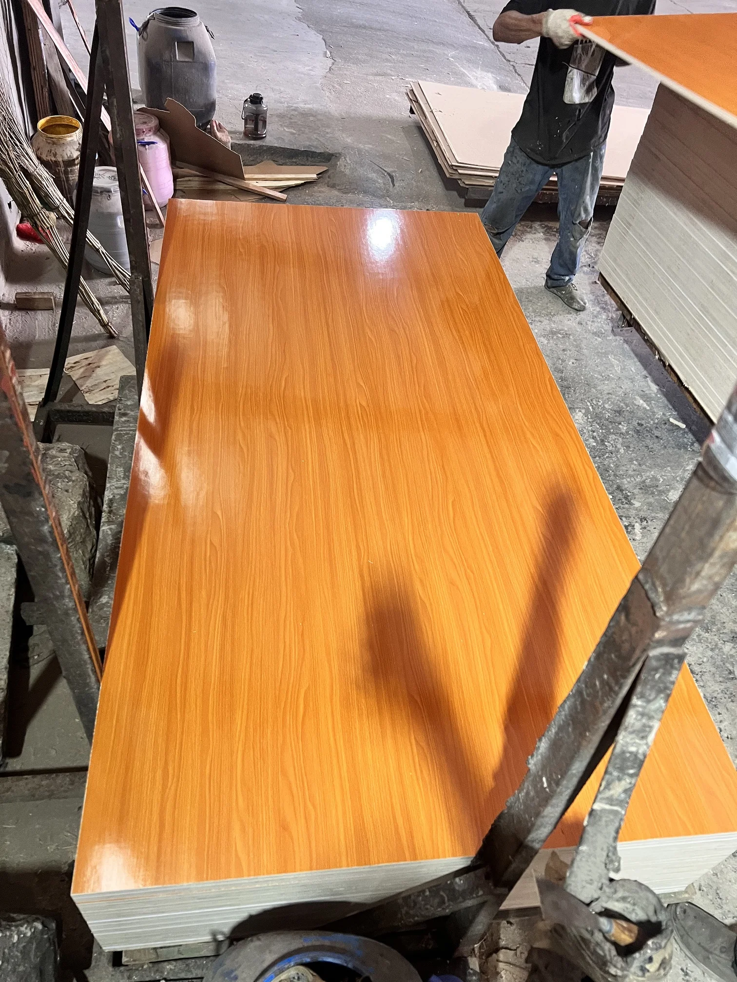 high glossy uv melamine mdf sheet price 1220X2440X16mm/17mm/18mm to nigeria market