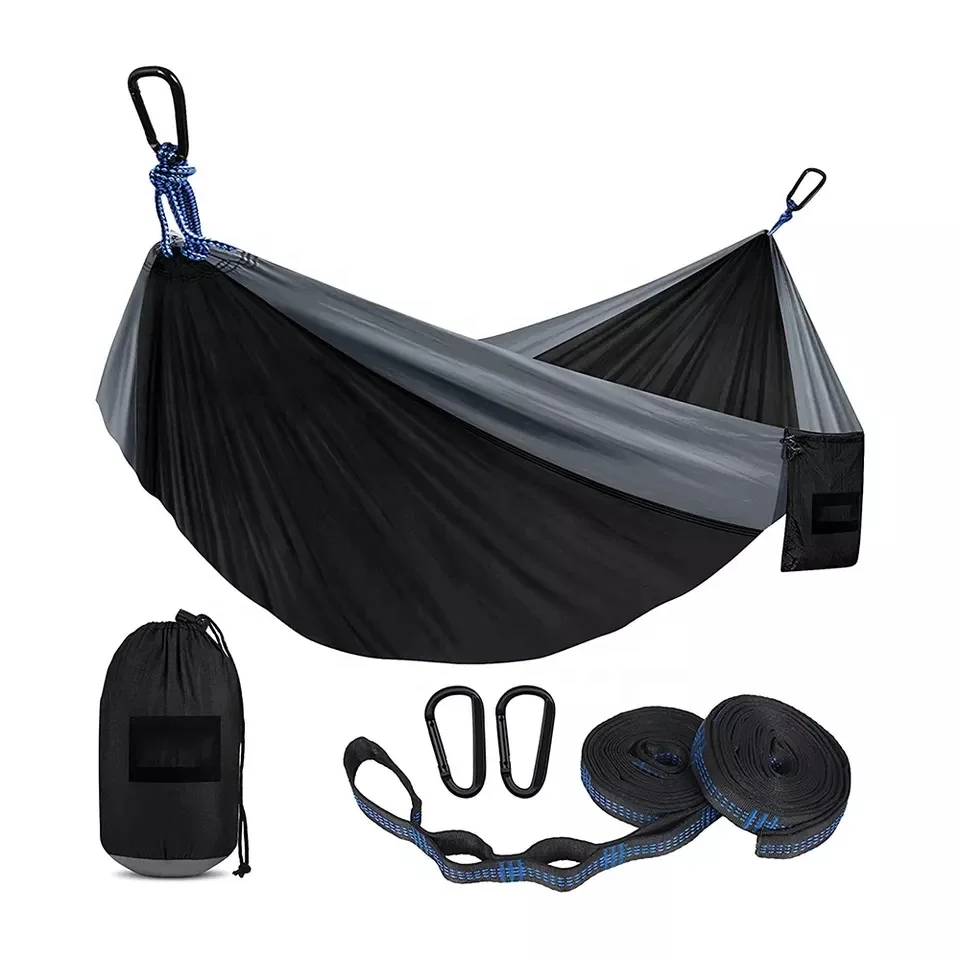 Низким потолком от лучшего производителя Китая MOQ быстрая доставка по индивидуальному заказу 210T Портативный 2 человек 4 сезона портативный открытый парашют Кемпинг Нейлон Палатка гамак