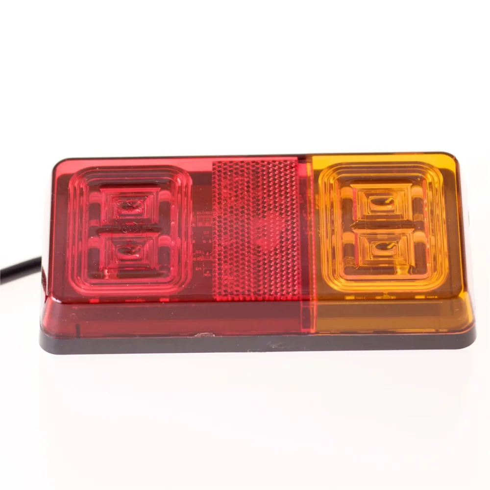
Emark Waterproof 12V/24V 16 Diodes Functional Rear Stop Tail Lamp Turn Signal Light Automobile Parking Lights Truck Lorry Light 