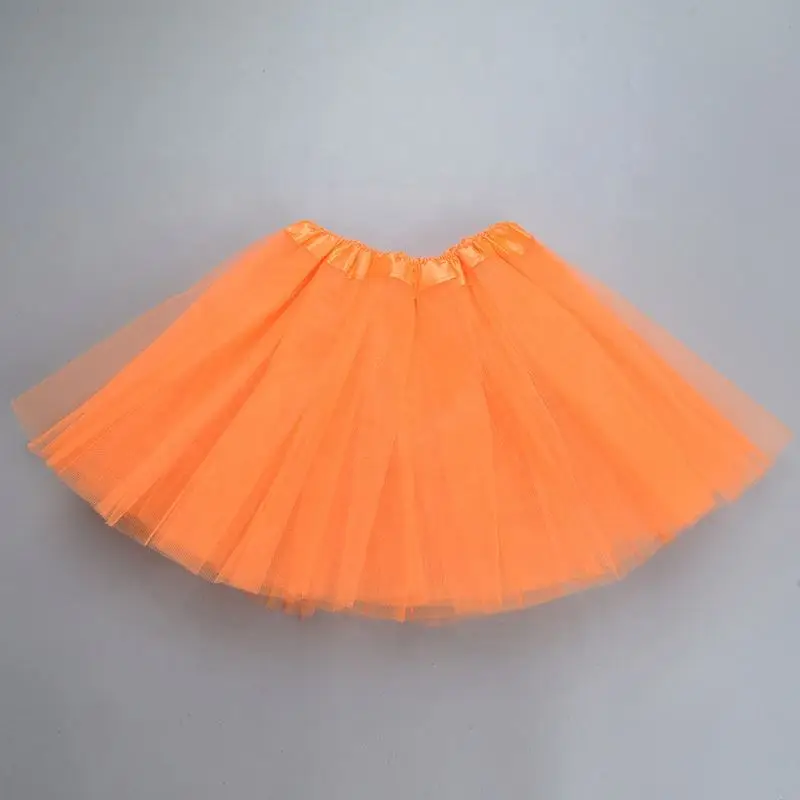Wholesale summer 15 colors toddler tutu skirt 3 layers ballet mesh dance fluffy girls tutu skirt halflength gauze baby fluffy