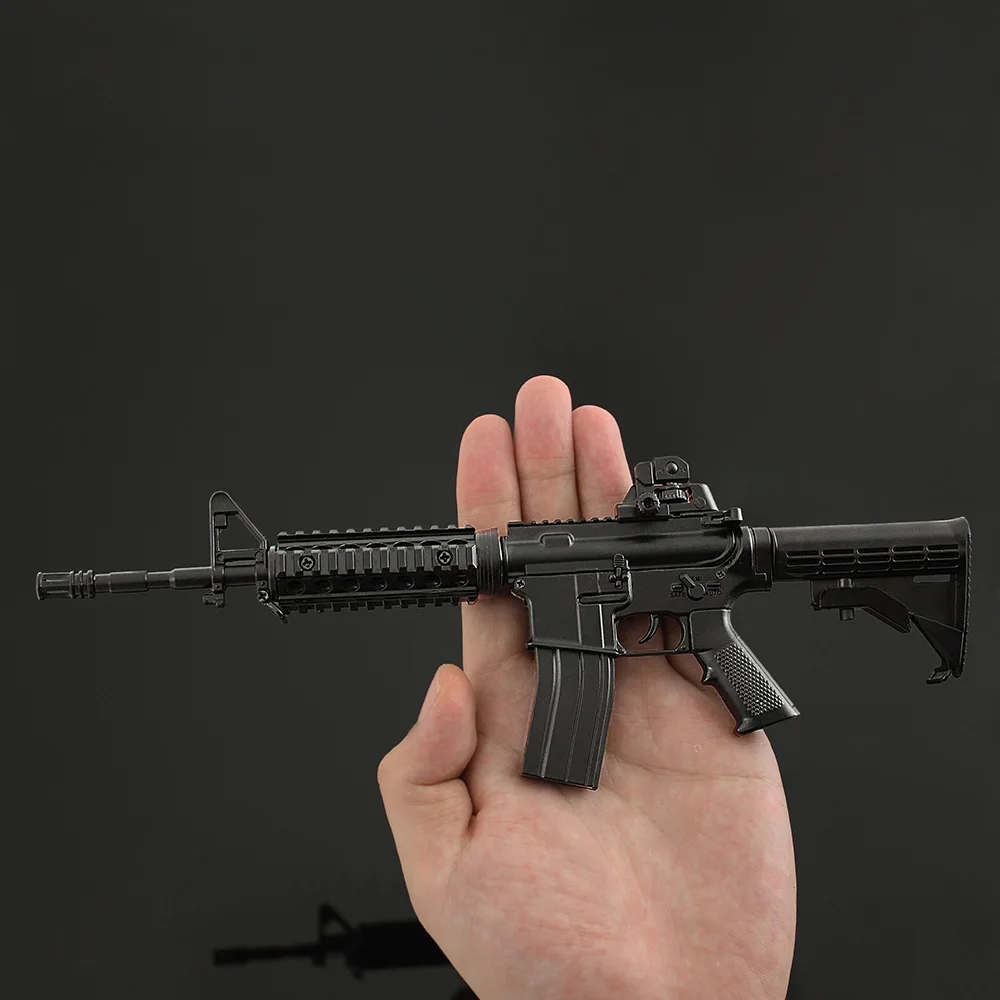 Сборная модель пистолета 28 см CS GO M4A4 Ar15 Ar18 черная 1:3 металлическая безопасный пистолет игрушка миниатюрная