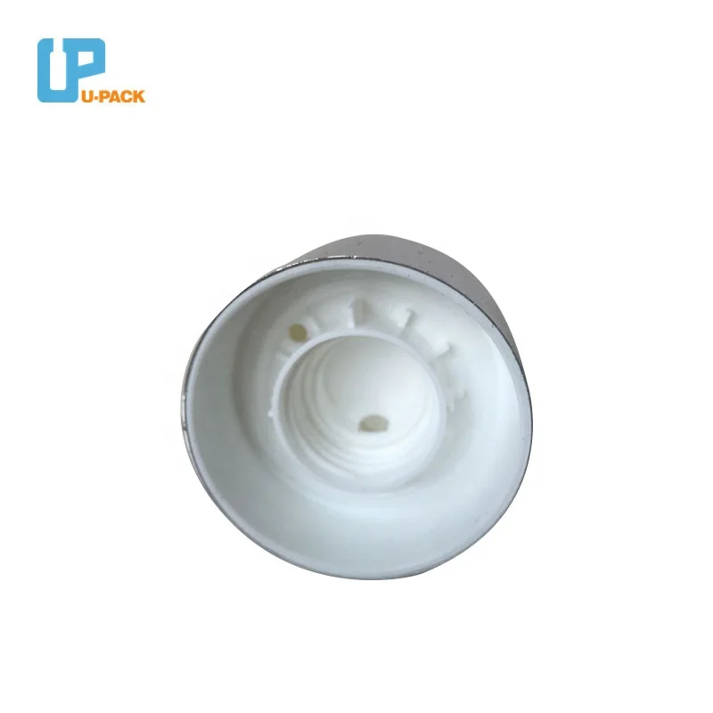 Recyclable 24/410 Plastic Round Cap Double Wall Disc Top Caps For Personal Skin care packaging