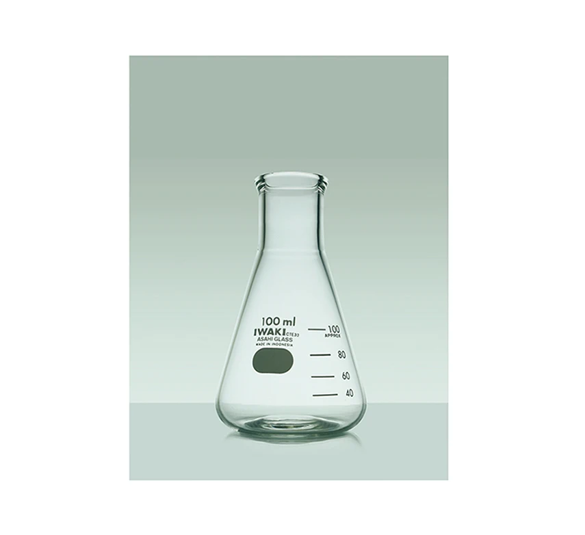 Индонезия IWAKI ERLENMEYER фляжка кружка стеклянная бутылка
