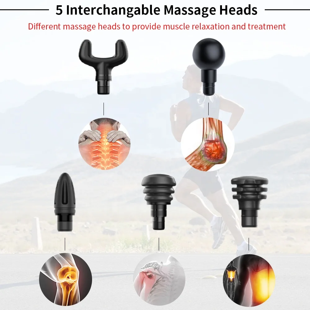 JINKE 2023 fashionable design cordless handheld deep muscle tissue sports vibration mini massage gun for ladies