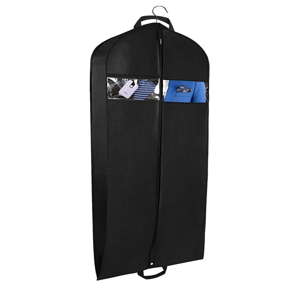 Waterproof Custom Logo Reusable Non Woven Garment Suit Bag with Handle