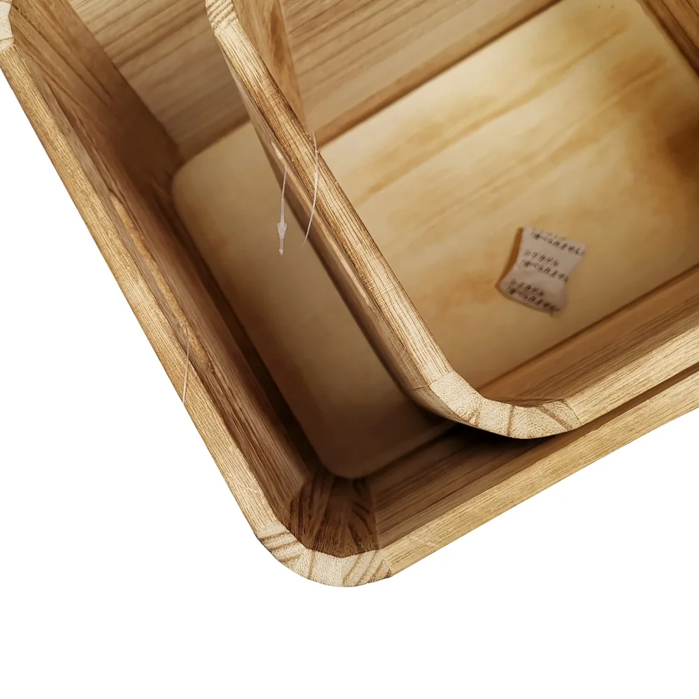 Cheap solid wood storage box with logo OEM customised