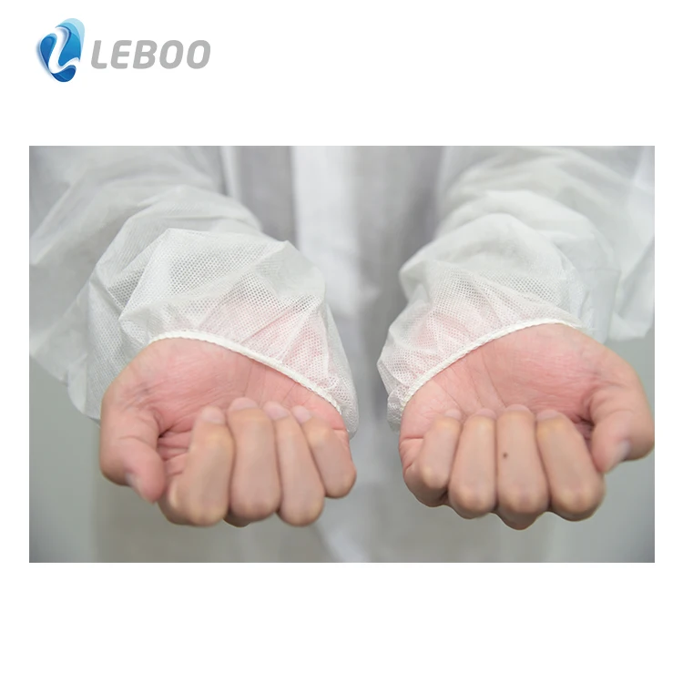 Лабораторное пальто, одноразовое Медицинское использование для больницы, полипропиленовый материал белого цвета