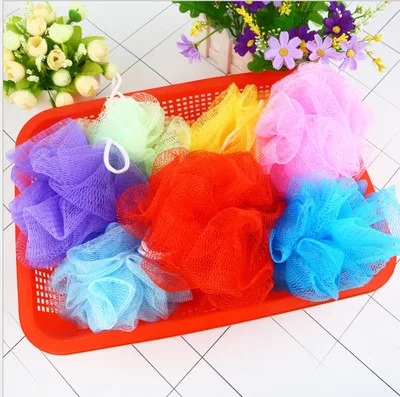 Factory direct trumpet colored foaming comfortable bath ball