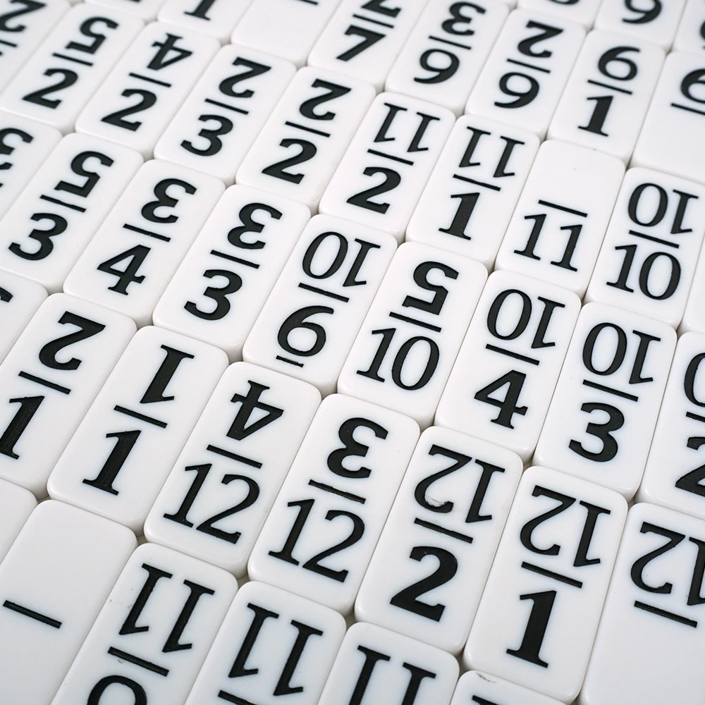 Factory customised 2023 latest  numbersed double twelve domino set 4007 size double 12 domino with number in box