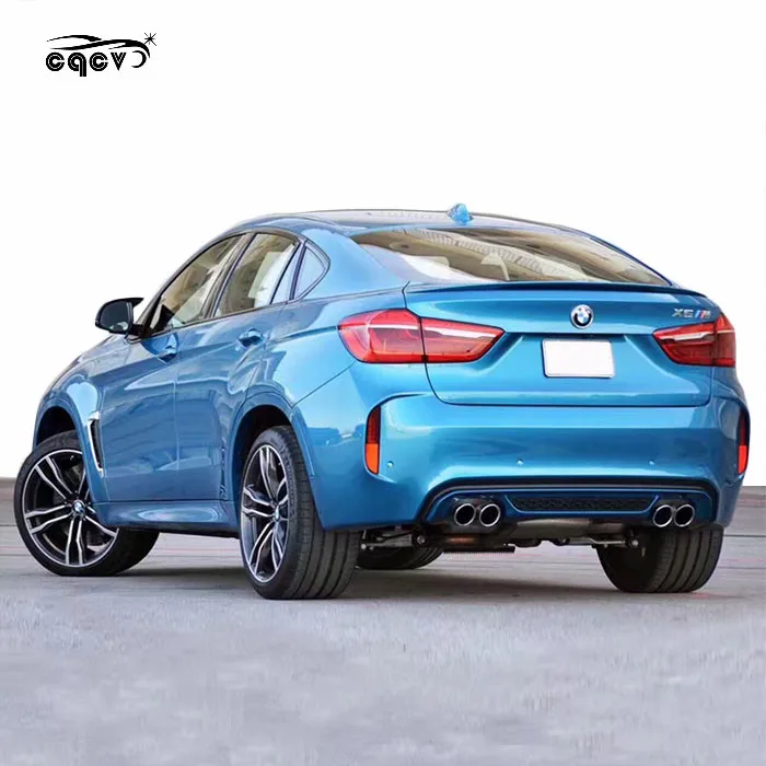 X6M стиль кузова для BMW X6 f16 передний бампер задний и боковые юбки x6 facelift пластиковый материал