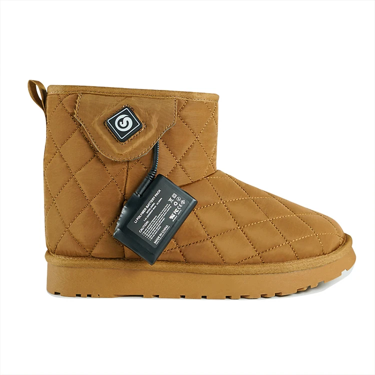 Casual Winter Outdoor Lady Shoes Waterproof Rechargeable Battery  Electronic Heating Warm Women boots