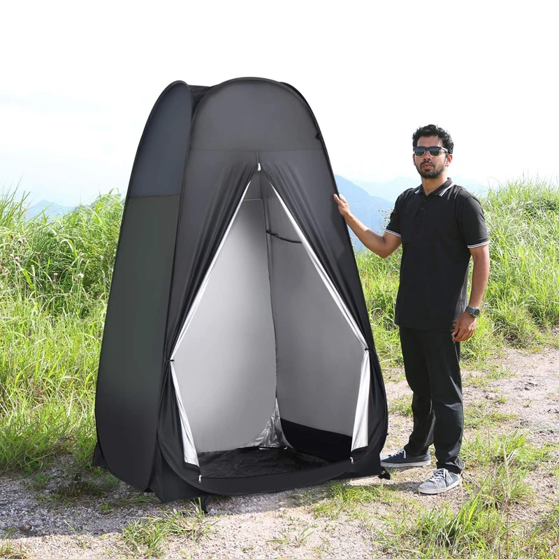Outdoor Open Changing Room portable camping toilet popup tent with shower good quality solid color