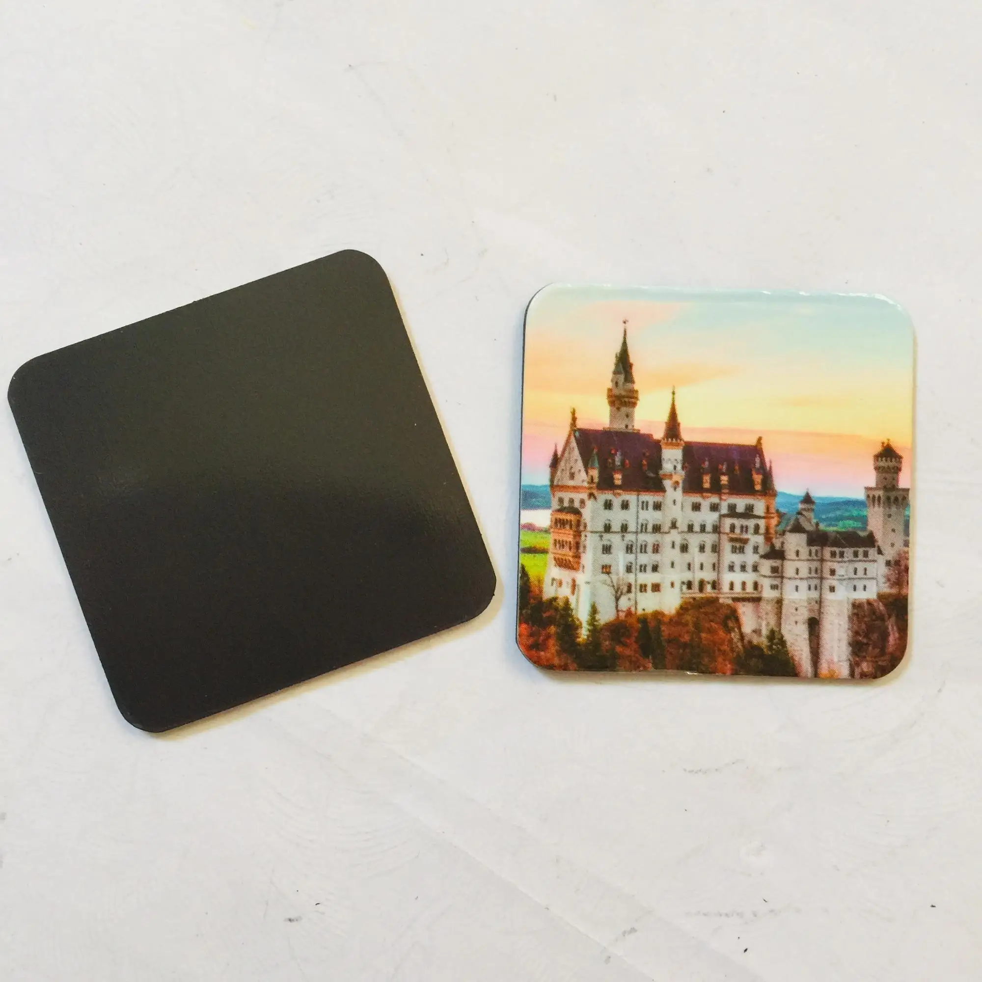 custom small round large curve flat plate print maker souvenirs country shaped fridge magnets