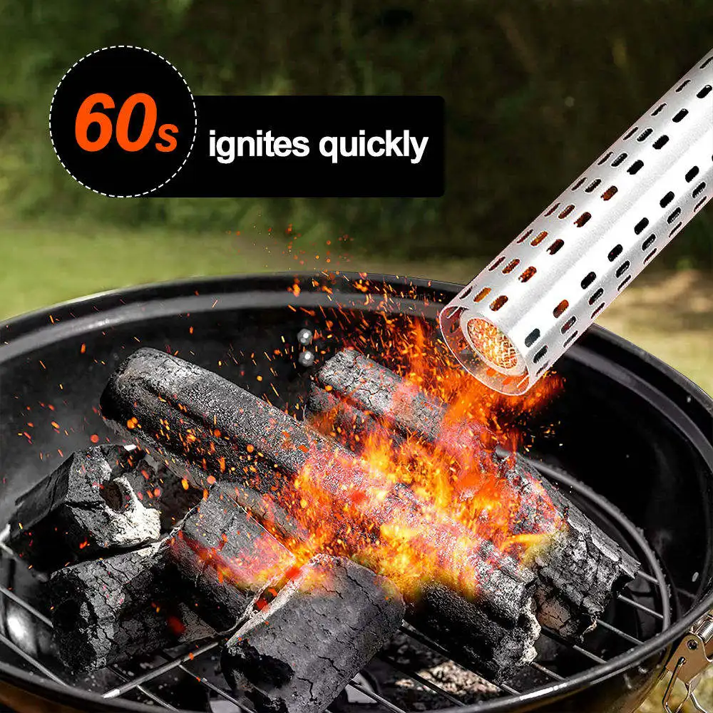 VERTAK 2000W Outdoor Kitchen Wood Burner Bbq Firestarting Lighter Charcoal Fire Starter Electric Lighter for Grill and Firewood