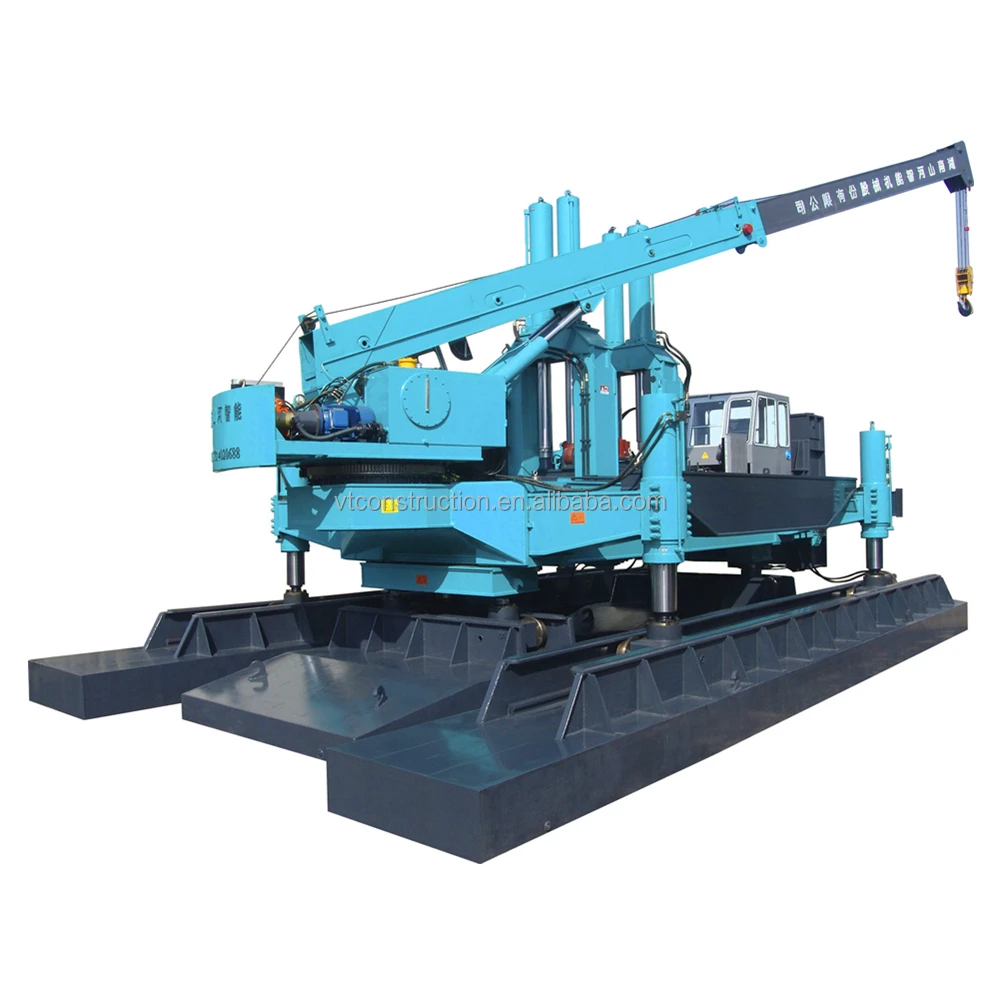 High pressure compact hydraulic static pile driver 120 ton for construction project