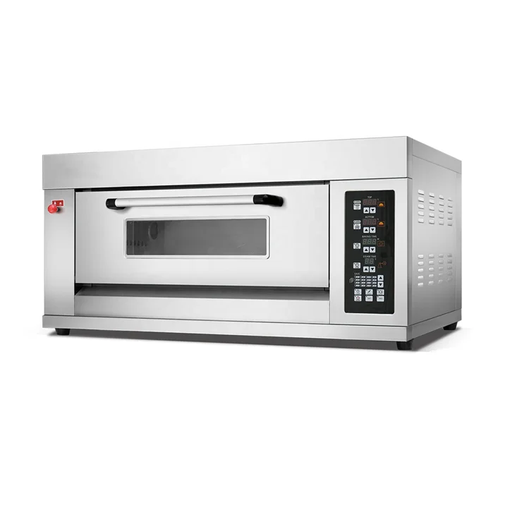 Bakery Equipment Commercial Stainless Steel Single Deck 2 Tray Gas Oven