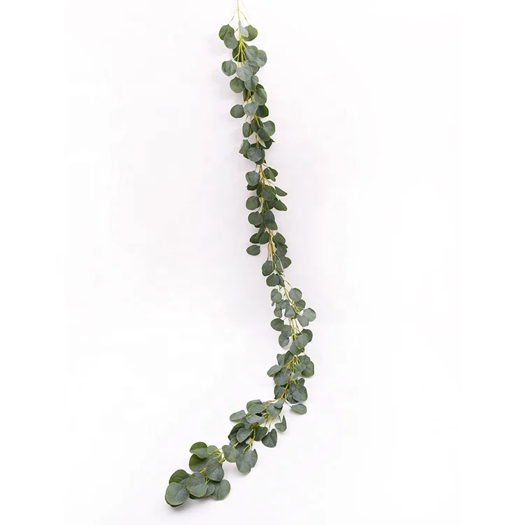 Wholesales Silk Greenery Vine Garland Faux Ivy Plant Eucalyptus Artificial Flowers for Christmas Diy Decoration