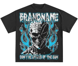 Custom Casual Wear Heavyweight New Style High Quality 100% Cotton Hip Hop Luxury Distressed Screen Print Tshirt