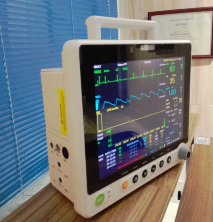 Blood Testing equipment  Touch Screen Veterinary Capnography Patient Monitor with 12.1 inch Screen