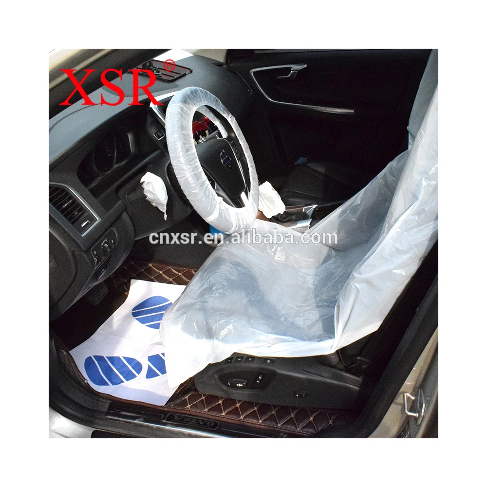 
Customized Manufacturer disposable car care 5 in 1 kits bus seat covers auto cover set kit 