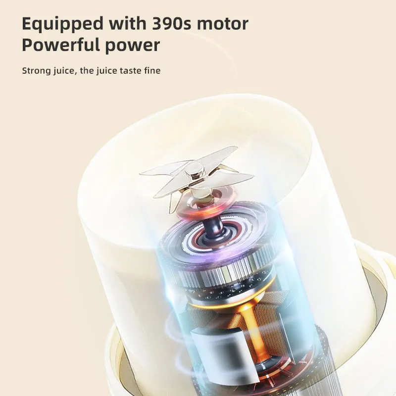 1200ML USB electric fruit juicer portable blender 6 blades smoothie juicer& blender