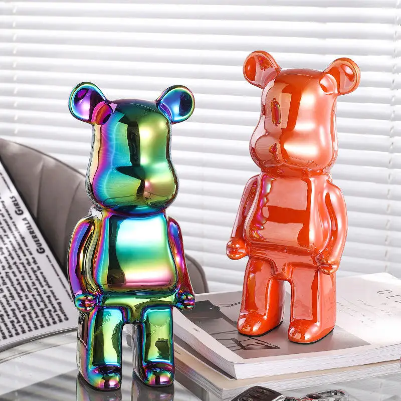 Creative Instagram trend Violent bear piggy bank resin ornaments living room porch wine cabinet TV cabinet home decor
