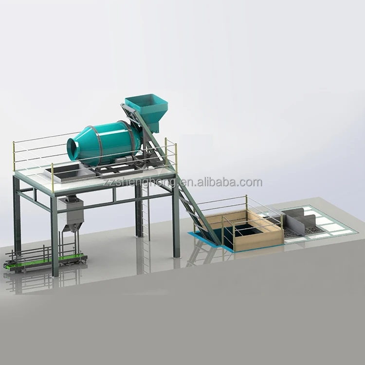 5t/h neem cake disc granulator organic fertilizer granulating line
