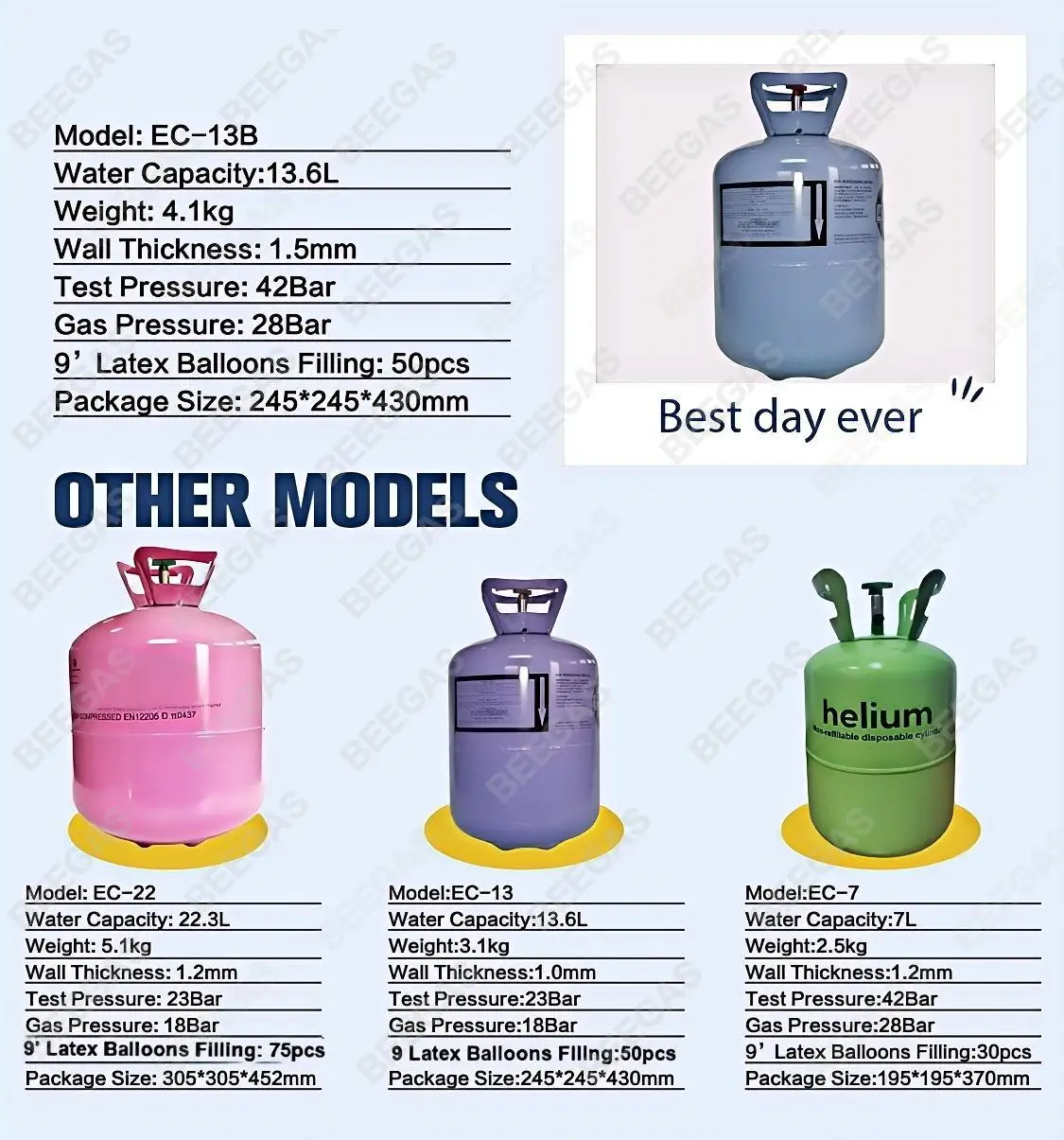 Небольшие баллоны с гелиевым газом простые в обращении шары безопасности для вечеринок насосом экономичные товары