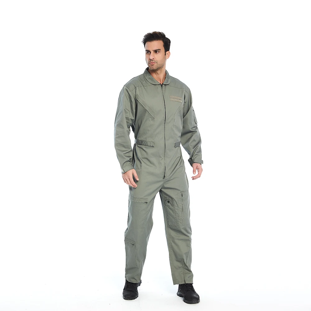 Fighter Pilot Coveralls Costume Cotton Nomex Flight Suit For Kids Adult