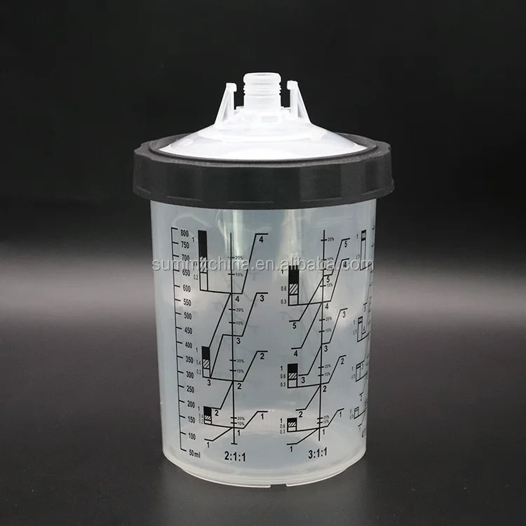 Новые автомобильные системы краски с черным кругом 800 мл для измерения краски