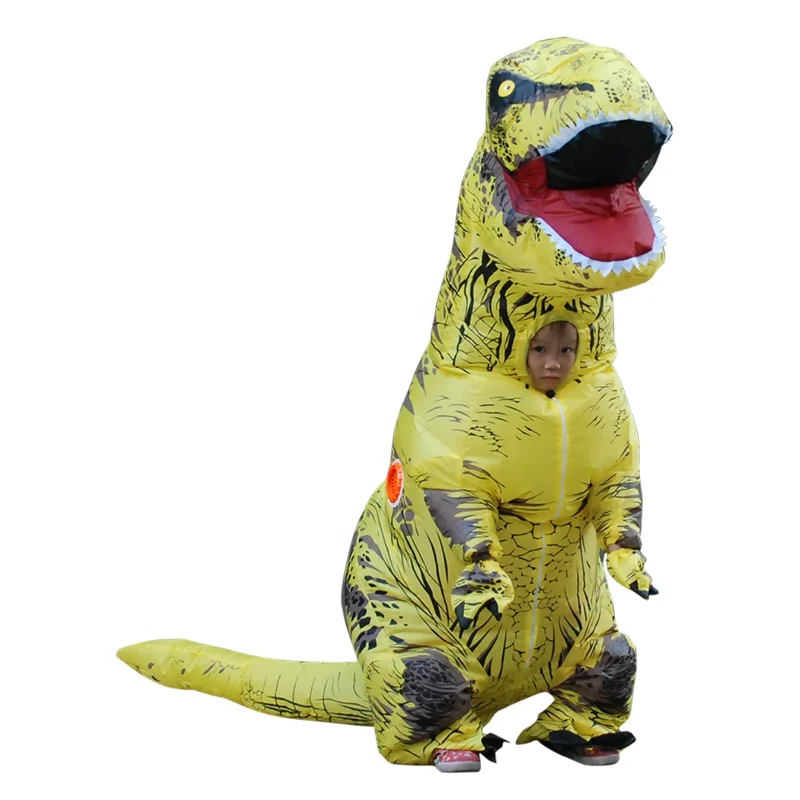 7 colours kids adult t-rex dinosaur costume inflatable