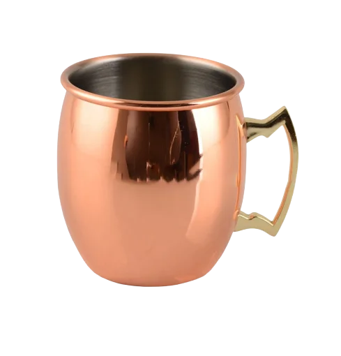 Electroplated 12oz 16oz 18oz 20oz stainless steel 18/8 silver gold moscow mule copper mug with laser printing stamping logo