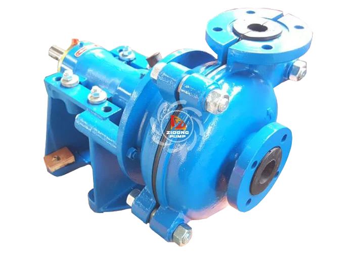 Rubber linder Heavy Duty Motor driven slurry pump 1.5/1B by belt connection or flexible coupling connection