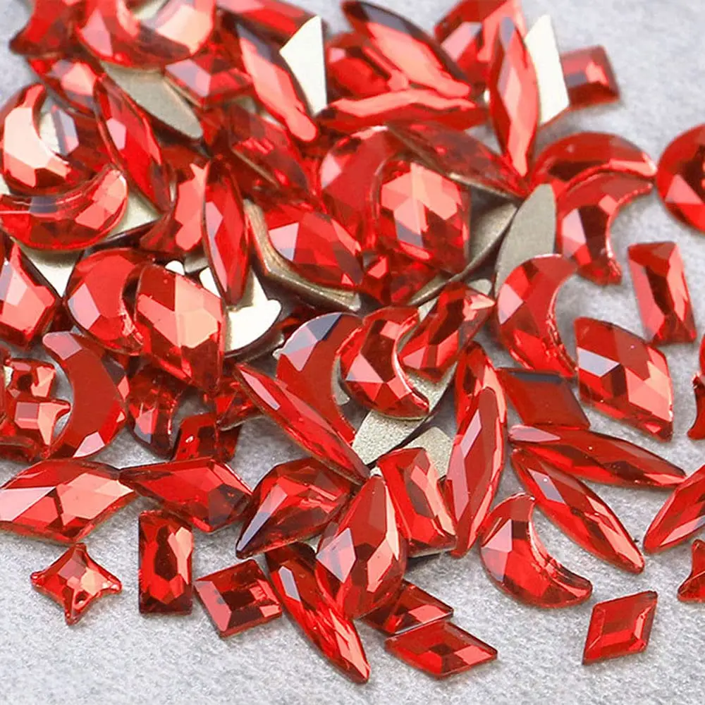 Custom Siam Non Hotfix Bulk Flatback K9 Glass Crystal Rhinestone Nail Gem Rhinestone Multi Size